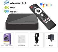 Harga Pabrik Mortal T1s Android 14.0 Smart TV Box AllwinnerH313 4K WiFi6 Prosesor Quad Core Set Top Box