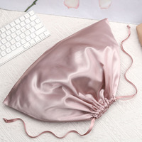 Pochette à poussière en satin avec cordon de serrage, logo personnalisé Offre Spéciale, emballage cadeau souple, paquet de cheveux en satin, perruque, pochette à poussière en tissu de soie