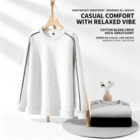 T-shirt Homme Streetwear Tricoté Manches Raglan en Mélange Coton Polyester 330 GSM de Haute Qualité, Teint Uni, Respirant, Écologique, ODM