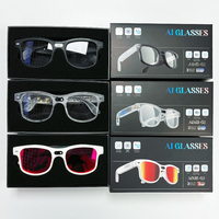 Gafas de Sol AIMB-G3 con Traducción por IA, Lentes Fotocromáticas Anti-Luz Azul, Cámara WiFi Chat GPT 800W, Gafas Inteligentes con IA 1080P IP67 Táctiles