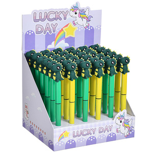 Stylo à bille rechargeable en gros, à séchage rapide, motif dessin animé créatif, stylo roller mignon dinosaure pour étudiants, stylo de signature - Product Image 5
