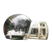 Barraca inflável luxuosa ao ar livre, domo transparente com glampagem, casa de acampamento, para venda