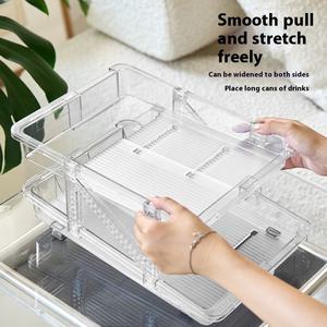 Otomatik ikmal buzdolabı kok saklama kutusu ayarlanabilir otomatik itici içecek bira Soda Can organizatör dağıtıcı raf - Product Image 4