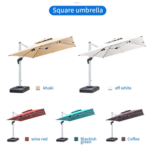 Parasol de patio robuste de style romain avec mât solide, résistant aux intempéries, idéal pour les piscines - Product Image 2