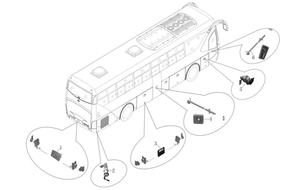 Cilindro Serratura Porta Originale 5940-00643, Accessori per Autobus Cinesi - Product Image 2