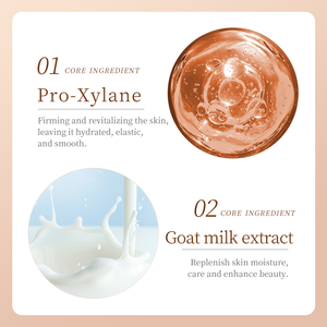 Crème hydratante pour le visage au lait de chèvre SADOER, 120g, marque privée, éclaircissante et douce pour la peau - Product Image 3