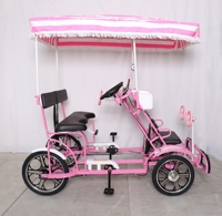 Vélo tandem coloré à 2 places / Vélo tandem à 4 places avec cadre en acier / Vélo tandem à 4 roues