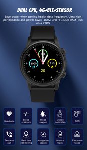 Montre connectée 4G LTE pour personnes âgées avec GPS, sécurité, surveillance à distance, SOS, appels numériques Android - Product Image 3