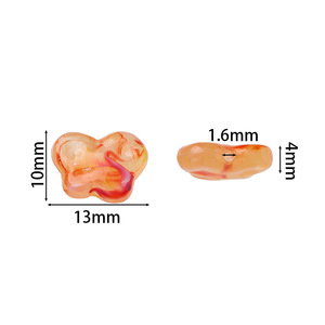 Perles acryliques papillon petites et brillantes pour bijoux DIY, chaînes de téléphone et accessoires de bracelet - Product Image 2