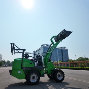 Mini Backhoe <strong>Loader</strong> <strong>4</strong> Wheel Drive High Speed Indoor Tool Carrier with Telescopic <strong>Bucket</strong> - Product Image 2