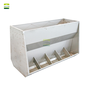 Nouvelle mangeoire robuste en acier inoxydable pour porcs - Double face, 6 trous, épaisseur 1,2 mm, bac d'alimentation automatique pour porcs en croissance/finisage en élevages - Product Image 2