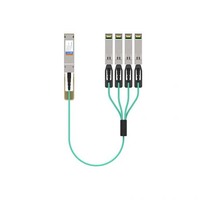 Cable Óptico Activo AOC de 200G QSFP56 100G QSFP28 56G 40G QSFP+ a 4X10G SFP+
