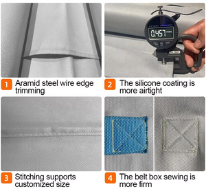 Customized Size Fiberglass Fire <strong>Blanket</strong> <strong>for</strong> Electric <strong>Car</strong> Extinguishing Resistants Safety Emergency Fiberglass <strong>Blanket</strong> - Product Image 6