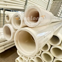 Tuyau en PVC haute pression pour puits forés, blanc, longueur personnalisable, norme ISO/ASTM, qualité supérieure