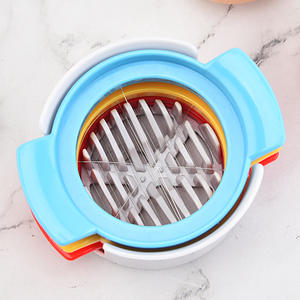 Tranche-œufs 3-en-1 en acier inoxydable durable et écologique, coupe-œufs multifonctionnel pour œufs durs, outil de cuisine en métal essentiel - Product Image 5