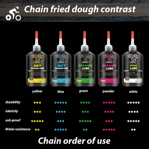 Lubricante de carreras profesional para ciclismo, cadena de cerámica para clima húmedo, limpiador de cadena líquida de aceite, cadena de cerámica húmeda, espray de aceite - Product Image 3