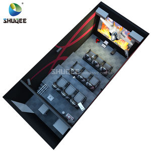 קל הכנסה גבוהה 7D 9D 12D בקתת קולנוע סימולטור טיסה תא טייס VR מכונת משחקי חשמלי כיסא - Product Image 5