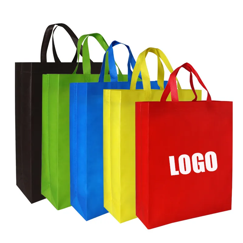 Groothandel Op Maat Bedrukte Shopper Tnt Tassen Herbruikbare Supermarkt Niet-Geweven Milieuvriendelijke Boodschappentassen Met Logo