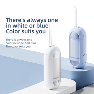 2025 Mini portátil inalámbrico 150ML 3 modos Flosser de agua <span class=keywords><strong>Limpieza</strong></span> de dientes Flossers dentales de viaje <span class=keywords><strong>Irrigador</strong></span> bucal <span class=keywords><strong>con</strong></span> 4 boquillas - Product Image 1