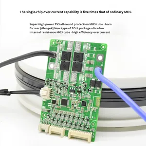 SP17S005 10-17s 지능형 BMS PCM 3 차 보호 보드 1 온스 리튬 배터리 36V/48V/60V UART 통신 PCB용 구리 - Product Image 3