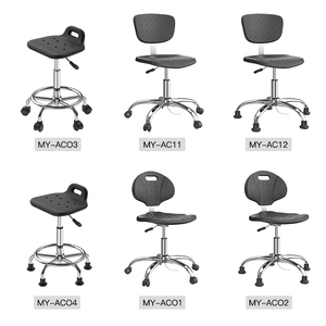 Bán buôn thoải mái thông tư điều chỉnh chiều cao cán xoay đen PU ghế phòng thí nghiệm - Product Image 6