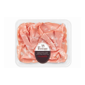 Saucisse de Mortadella Premium Principe 100g UE Sans Gluten Prête à Consommer Viande de Porc Tranchée Charcuterie Fraîche Durée de Conservation 28 Jours Réfrigérée - Product Image 1