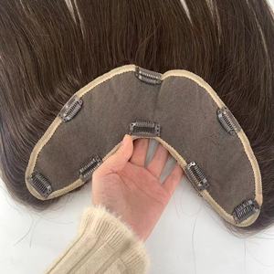 Kẹp Tóc Chữ V Tóc Nối Tóc Người Remy Tóc Người Kẹp Tóc Vô Hình Không Đường May Tóc Nối Hình Chữ V/Chữ U - Product Image 1