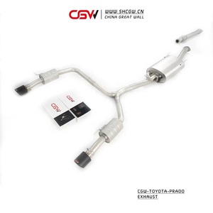 Sistem Knalpot Suku Cadang Mobil Stainless Steel Berkinerja Tinggi untuk Toyota Prado <span class=keywords><strong>2</strong></span>.7L 2015+ - Product Image 2