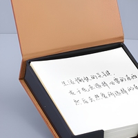 Boîte à notes autocollantes en cuir PU, bloc-notes 3D, étui de rangement, porte-post-it carré, logo personnalisé, papeterie de bureau