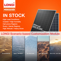 Panneaux photovoltaïques Longi Solar Hi-MO7 bifaciaux avec technologie de cellules HPDC, efficacité et puissance photovoltaïques supérieures, 640W 635W 630W 615W