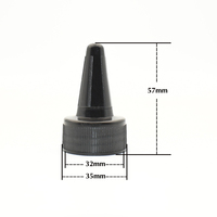 Buse de fermeture à bec 20mm 24mm 28mm personnalisée, couvercle à vis en plastique, bouchon de bouteille de sauce