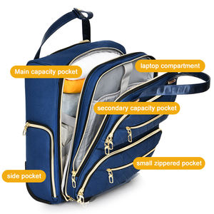 Maleta de Viaje Transfronteriza para <span class=keywords><strong>Mujer</strong></span>, Bolso de Mano Oxford con Cremallera, Mochila con <span class=keywords><strong>Ruedas</strong></span>, Gran Capacidad, Impermeable, para Portátil - Product Image 5