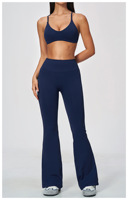 Soutien-gorge de sport sans couture à fines bretelles spaghetti pour femme avec logo personnalisé, col en V, extensible, pour yoga, entraînement, fitness, athlétisme
