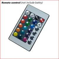 Placa Pcb LED RGB SMD de 5V, Control remoto de 31mm de diámetro, 24 teclas, Base de madera, fuente de luz nocturna, Cable USB de 1,5 m, componentes de lámparas de alambre