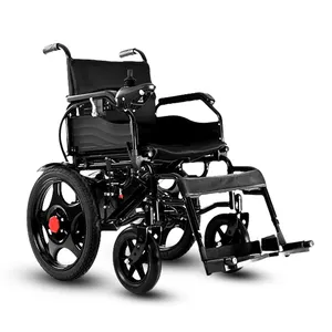 小型电动轮椅，带锂电池铝便携式电动轮椅，残疾人和成人电动轮椅