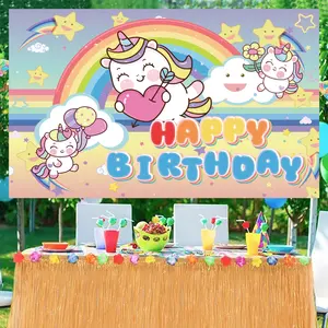 Fondali di topo cartone animato festa di compleanno ragazzo Baby Shower sfondi fotografia Banner foto Studio oggetti di scena