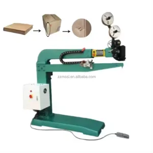 China Fabriek Twin Head Sadel Stitcher Book Stitcher Handmatige Stikmachine Voor Golfkartonnen Doos