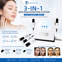 Appareil professionnel de soin du visage, microdermabrasion, hydrofacial, jet d'eau et d'oxygène pour le rajeunissement et l'éclaircissement de la peau