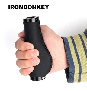 Irondonkey xe đạp leo núi Retro xử lý bìa PU da tay khâu chống trượt Bìa xử lý bao gồm các bộ phận xe đạp khác Xe Đạp <span class=keywords><strong>Grips</strong></span> - Product Image 4