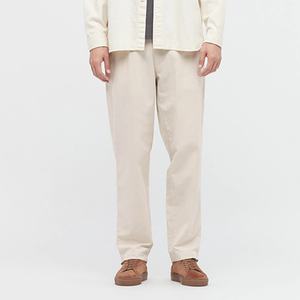 Pantalones Casuales Ligeros Personalizados, de Pierna Recta, Mezcla de Algodón y Lino, Relajados, para Hombre - Product Image 1