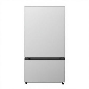 Réfrigérateur à double porte en acier inoxydable de grande capacité 22,8 pieds cubes avec congélateur inférieur pour la maison - Product Image 1