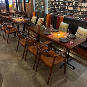 Set <span class=keywords><strong>tavolo</strong></span> e sedia in legno massello rustico industriale moderno per ristoranti occidentali e locali musicali giapponesi per bar da tè ospedali - Product Image 1