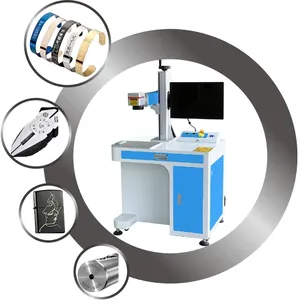Máquina de marcação a laser de fibra, portátil, pequena, industrial, para codificação de metais, máquina de gravação