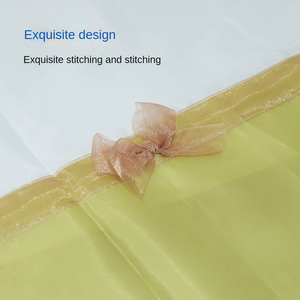 Elegante cortina <span class=keywords><strong>de</strong></span> <span class=keywords><strong>baño</strong></span> <span class=keywords><strong>de</strong></span> poliéster con ribete <span class=keywords><strong>de</strong></span> lazo: impermeable, a prueba <span class=keywords><strong>de</strong></span> moho y hecha a medida - Product Image 4