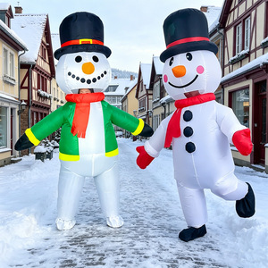 Costume gonflable de Noël transfrontalier pour enfants : personnages de dessins animés, accessoires de cosplay, rennes, Père Noël, <span class=keywords><strong>Olaf</strong></span>, bonhomme de <span class=keywords><strong>neige</strong></span> - Product Image 1