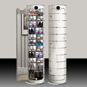 Armoire à chaussures en métal intelligente Base agrandie Désinfection et stérilisation Étagère à chaussures <span class=keywords><strong>rotative</strong></span> pour l'entrée de la maison - Product Image 1