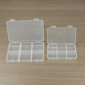 Plastic <b>Storage</b> <b>Box</b> 2 4 6 Compartment Rectangular Covered With Compartments For Jewelry Fishing Tackle Beads Accessories - Product Image 3