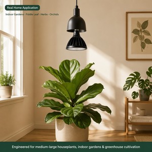 Ampoule LED de culture PAR38 24W pour jardin intérieur, E26, 2300lm 32 PPF, 3 spectres (feuillage, floraison, fruitation), minuteur intégré, 120V - Product Image 5