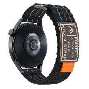 20mm 22mm Nylon band Sport <span class=keywords><strong>Loop</strong></span> Armband für Samsung Galaxy Watch 7 6 5 4 40mm 44mm Classic/Active/Gear S3 Frontier Amazfit GTS <span class=keywords><strong>3</strong></span> 4 - Product Image 3