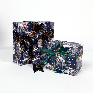 Wholesale 80g <b>Christmas</b> Noble Gold Art Paper Tissue 43*300cm Gift Luxury Custom Packaging Wrapping Paper Roll - Product Image 2